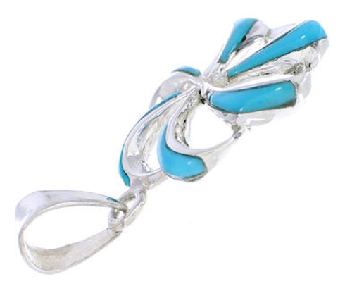 Turquoise Sterling Silver Southwestern Pendant EX29694