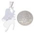 Multicolor Southwest Sterling Silver Butterfly Pendant EX29751