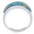 Opal And Turquoise Southwest Sterling Silver Ring Size 7-3/4 CX50063