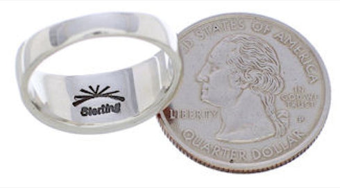 Southwest Multicolor Inlay Sterling Silver Ring Size 5-3/4 CX50065