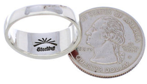 Sterling Silver Multicolor Inlay Southwest Ring Size 8-1/2 CX50070