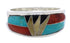 Multicolor Genuine Sterling Silver Southwest Ring Size 5-3/4 CX50078