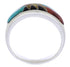 Multicolor Genuine Sterling Silver Southwest Ring Size 5-3/4 CX50078