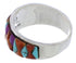 Authentic Sterling Silver Multicolor Southwest Ring Size 6-1/2 CX50090