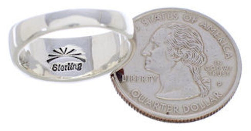 Southwest Multicolor Authentic Sterling Silver Ring Size 7-1/2 CX50093