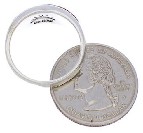 Multicolor Sterling Silver Southwestern Ring Size 5-3/4 CX50111