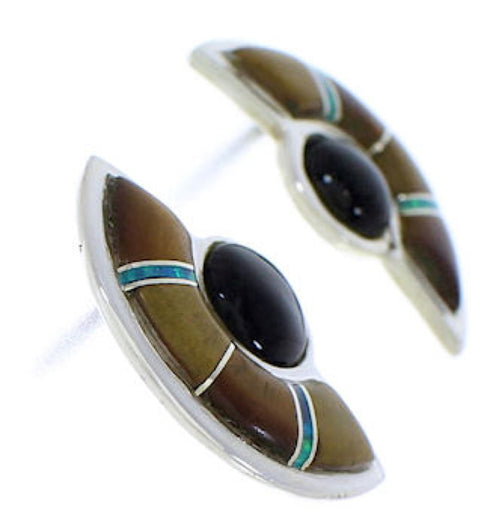 Multicolor Silver Post Earrings Jewelry PX24223