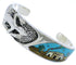 Lizard Silver Native American Design Multicolor Cuff Bracelet FX27525