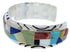Genuine Sterling Silver Multicolor Southwest Cuff Bracelet FX27553