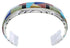 Genuine Sterling Silver Multicolor Southwest Cuff Bracelet FX27553