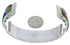 Genuine Sterling Silver Multicolor Southwest Cuff Bracelet FX27553