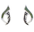 Southwest Sterling Silver And Turquoise Inlay Post Earrings JX23847