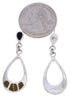 Multicolor Inlay Post Dangle Earrings Southwestern Jewelry JX23904