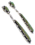 Southwestern Jewelry Silver Turquoise Post Dangle Earrings JX24165