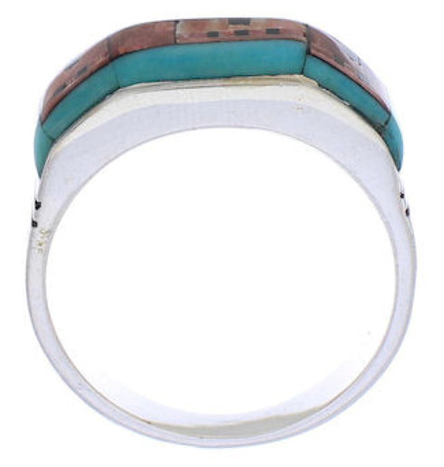 Native American Village Design Multicolor Ring Size 11-3/4 PX42239