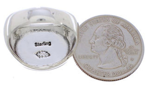 Silver Native American Design Multicolor Ring Size 9-1/2 PX42312