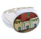 Multicolor Native American Village Design Ring Size 9-1/2 PX42414