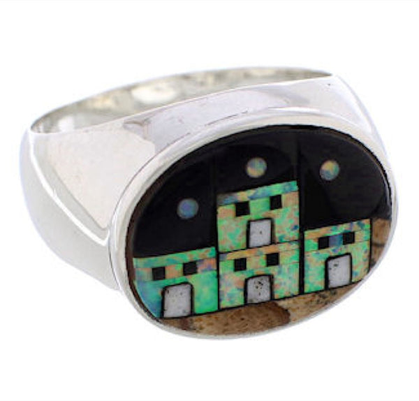 Native American Design Multicolor Jewelry Ring Size 10-1/2 PX42445