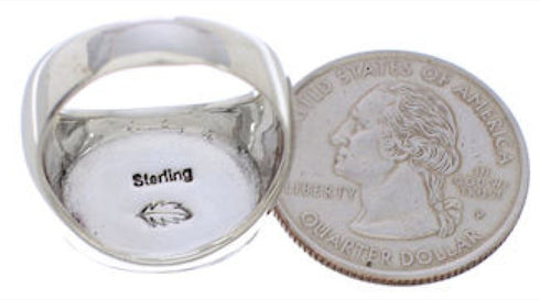 Native American Village Design Multicolor Ring Size 12-1/4 EX44174