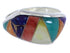 Multicolor Inlay Genuine Sterling Silver Ring Size 8-3/4 EX50444