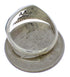 Southwest Sterling Silver Multicolor Inlay Ring Size 8 EX50469
