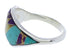 Multicolor Silver Southwestern Ring Size 7-3/4 EX50492