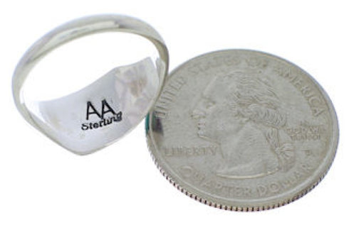 Multicolor Silver Southwestern Ring Size 7-3/4 EX50492