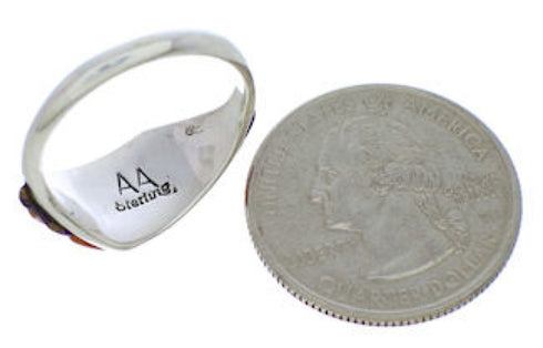 Sterling Silver Southwest Multicolor Ring Size 7 EX50514