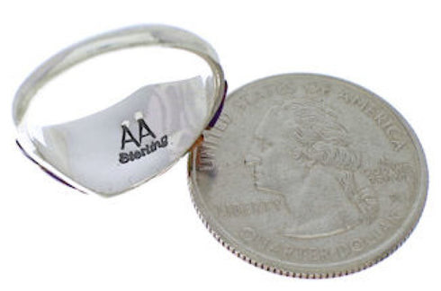 Sterling Silver Southwest Multicolor Ring Size 7 EX50524