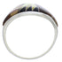 Southwest Multicolor Inlay Sterling Silver Ring Size 7-3/4 EX50543