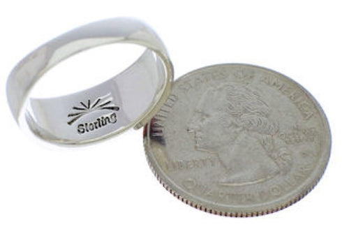 Southwest Sterling Silver And Multicolor Ring Size 7-3/4 EX50601