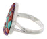 Multicolor Inlay Sterling Silver Jewelry Ring Size 7-3/4 WX41833