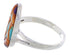 Authentic Sterling Silver Multicolor Ring Size 8-3/4 WX41850