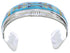 Southwest Sterling Silver Multicolor Inlay Cuff Bracelet NX27290