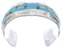 Southwest Jewelry Sterling Silver Multicolor Cuff Bracelet NX27293