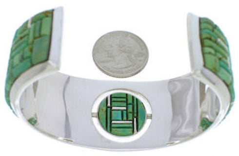 Southwest Jewelry Multicolor Reversible Silver Cuff Bracelet EX28441