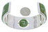 Southwest Silver Multicolor Reversible Cuff Bracelet Jewelry EX28447