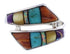 Multicolor Southwest Genuine Sterling Silver Ring Size 7-3/4 ZX35760