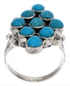 Authentic Sterling Silver Turquoise Ring Size 5-3/4 WX36723