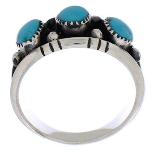 Turquoise Genuine Sterling Silver Ring Size 5-1/2 WX36794