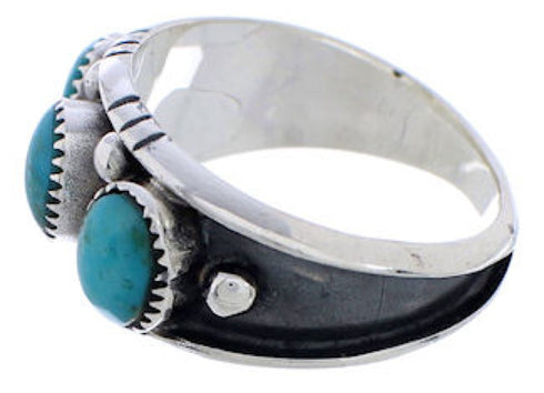 Sterling Silver Southwest Turquoise Ring Size 8-3/4 WX36824