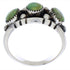 Genuine Sterling Silver Turquoise Southwest Ring Size 7-3/4 WX37090