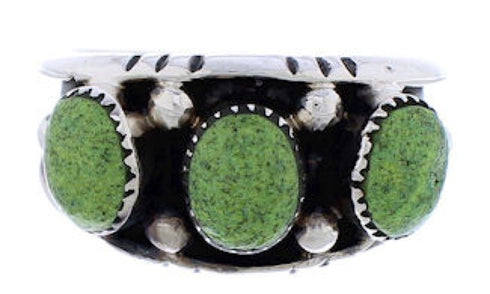 Sterling Silver Southwestern Turquoise Jewelry Ring Size 5-3/4 WX37130