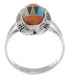 Multicolor Silver Southwestern Jewelry Ring Size 7-3/4 EX21931