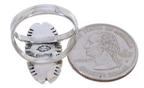 Multicolor Silver Southwestern Jewelry Ring Size 7-3/4 EX21931