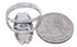 Multicolor Silver Southwestern Jewelry Ring Size 7-3/4 EX21931