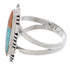 Southwestern Jewelry Multicolor Silver Ring Size 7-3/4 EX21935