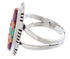 Multicolor Inlay Southwestern Silver Ring Size 6-1/2 EX21958