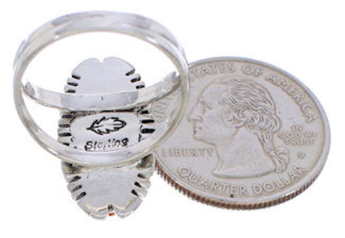 Southwest Jewelry Multicolor Sterling Silver Ring Size 7-1/2 EX21980