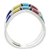 Southwest Multicolor Sterling Silver Ring Size 8-1/4 VX58579